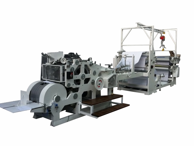 Máquina para Fabricar Sacos e Sacolas de Papel tipo SOS 020 com fundo quadrado